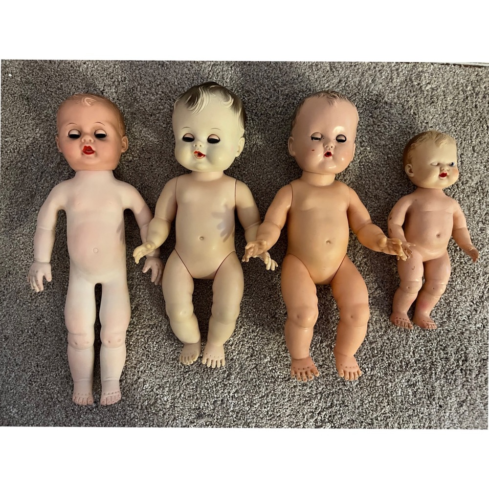 Vintage Baby Dolls - Creepy Bundle of 4 - “AS IS” Condition